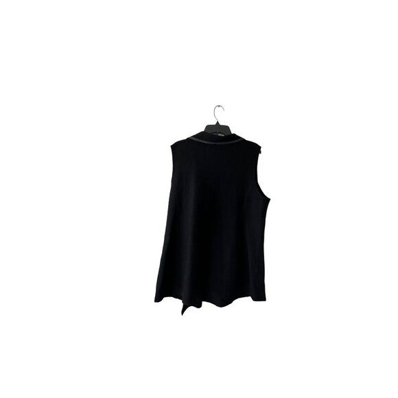 Beyond Threads Womens Alpaca Wool Blend Sleeveless Black Vest - Picture 5 of 14